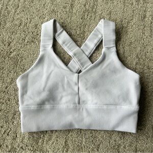 Alo Emulate Bra white ribbed size medium